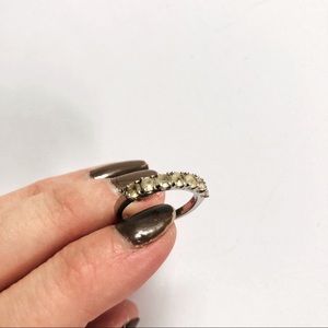 925 champagne quartz sterling silver by Gemporia / seven pronged / .68 carats